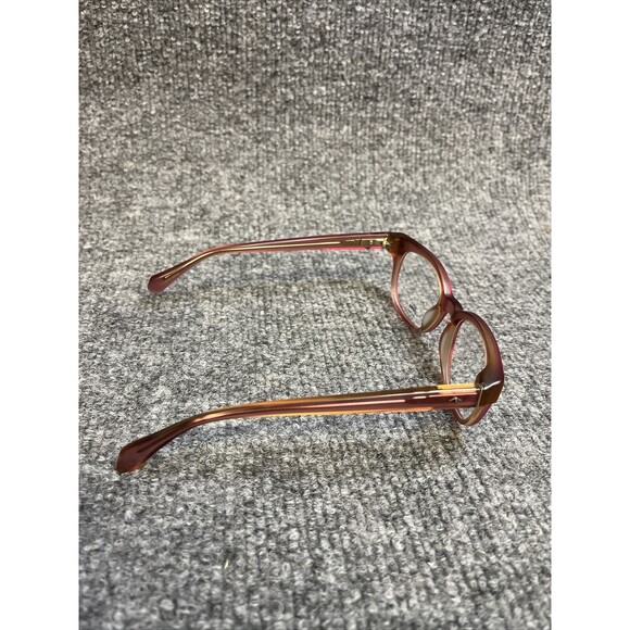 Sama Eyeglasses Frames EM M-VINTAGE ROSE Matte Clear Pink Square 48-19-137 - Picture 3 of 6